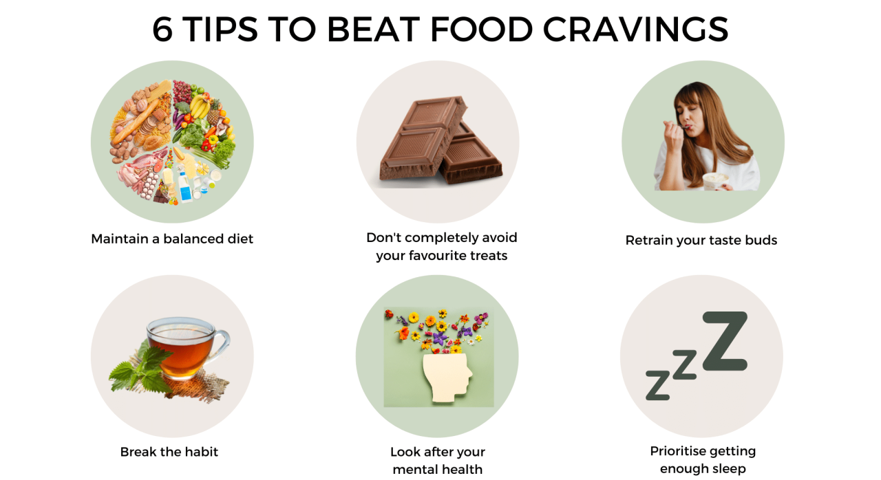 Tips for avoiding cravings while on a diet