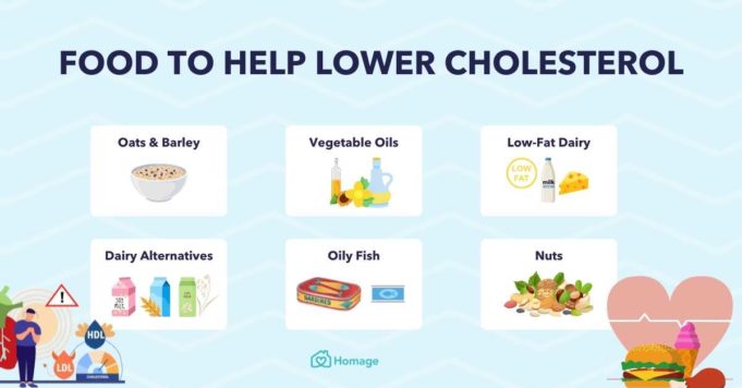 How to low the cholesterol with diet