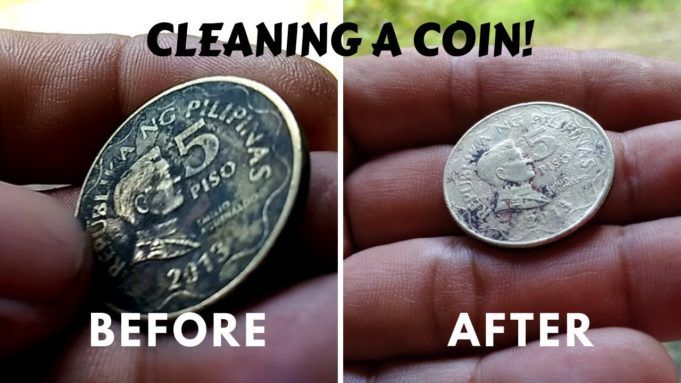 How to clean dirty coins